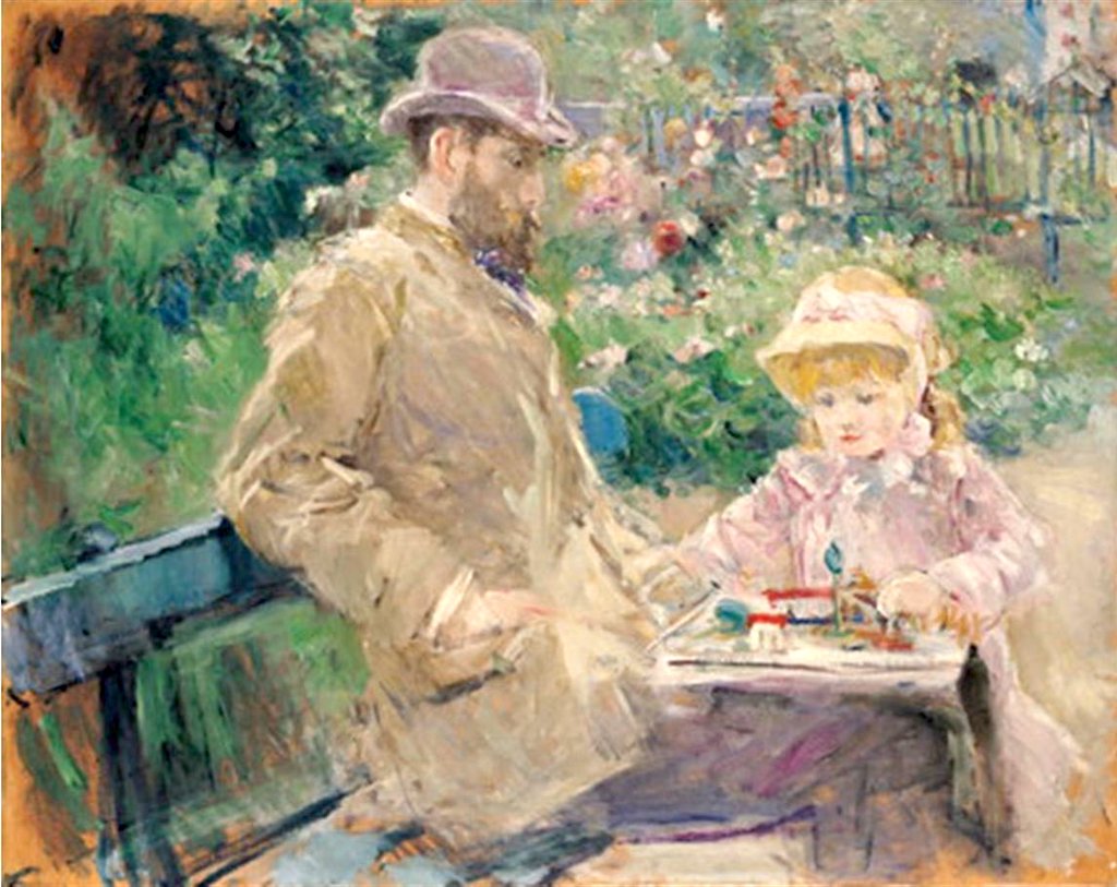 Eugene_Manet_and_His_Daughter_at_Bougival_1881_Berthe_Morisot.jpg